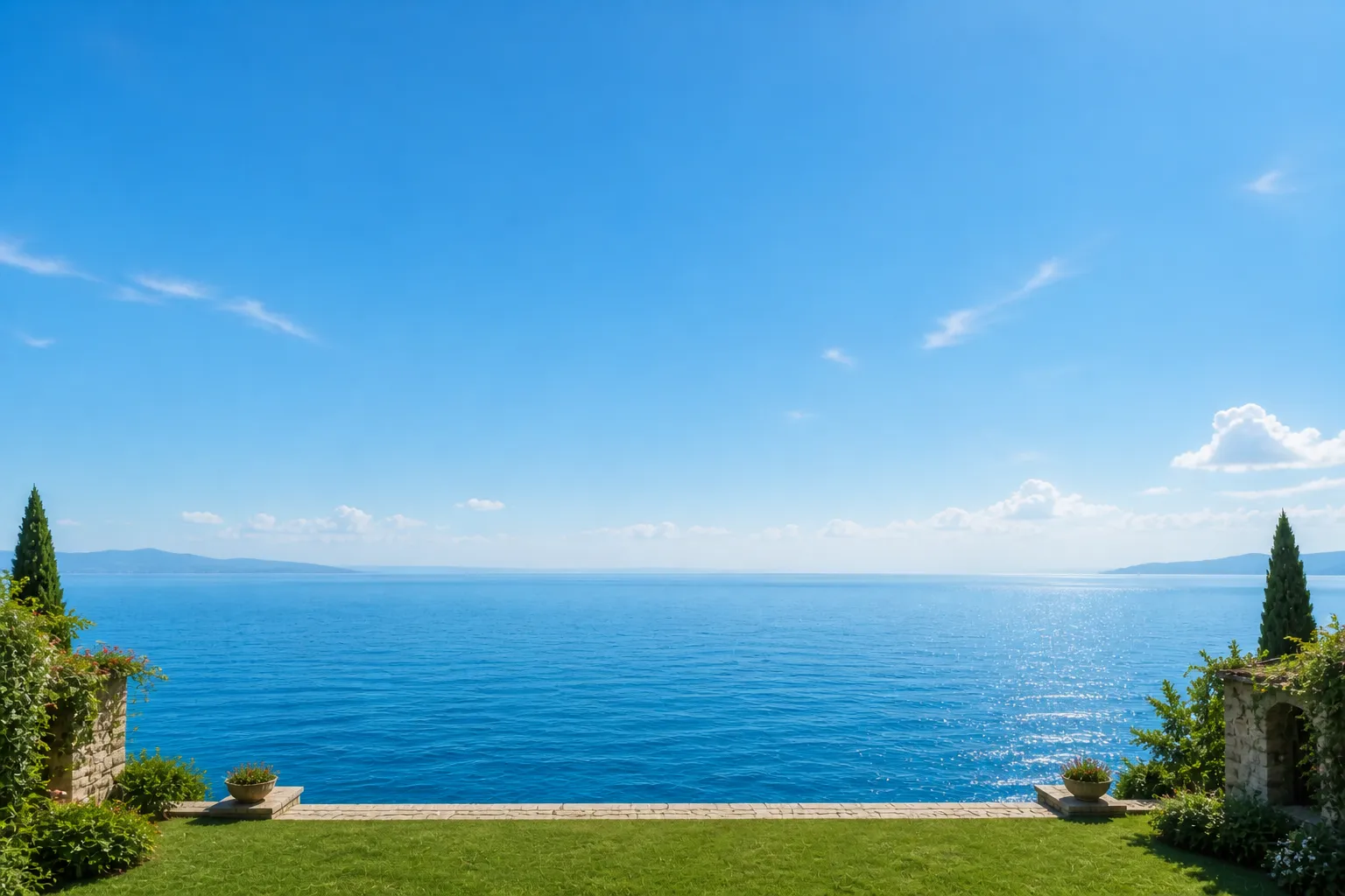 Mediterranean sea view